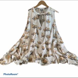 Beautiful Floral Boho Layering Tunic Tank